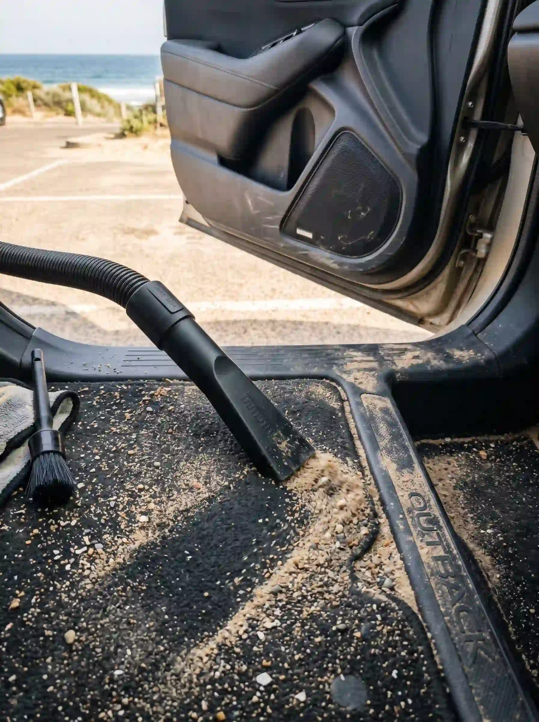 Nettoyage de voiture exposée au sable et au sel à Gruissan